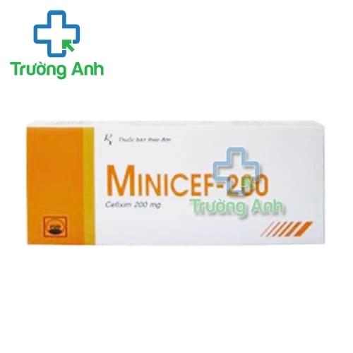 Minicef-200 Pymepharco - Thuốc điều trị nhiễm khuẩn